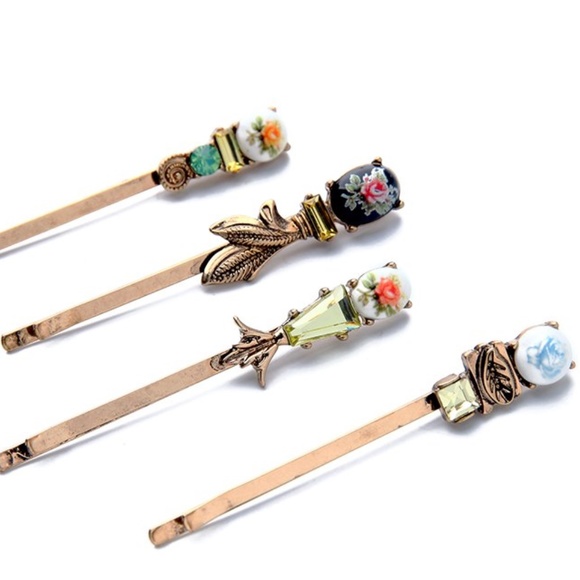 Accessories - NEW 4PCS/Set Barrettes Folk Style Hair Jewelry